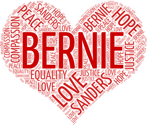 Sanders Bernie Heart Items