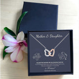Mother& Daughter Linked Hearts Necklace