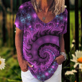 Flower Print Blouse  2XL - 5XL