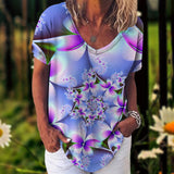 TIE-DYE Tees - Short Sleeve V-Neck 2XL- 5XL