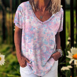 TIE-DYE Tees - Short Sleeve V-Neck 2XL- 5XL