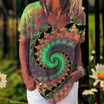 Flower Print Blouse  2XL - 5XL