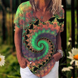 Flower Print Blouse  2XL - 5XL