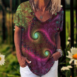Flower Print Blouse  2XL - 5XL