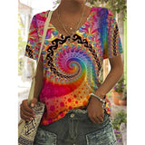 Flower Print Blouse  2XL - 5XL