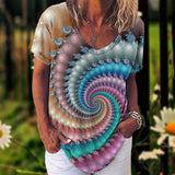 Flower Print Blouse  2XL - 5XL