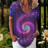 Flower Print Blouse  2XL - 5XL