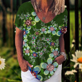 TIE-DYE Tees - Short Sleeve V-Neck  L-2XL