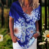 TIE-DYE Tees - Short Sleeve V-Neck 2XL- 5XL