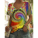 Flower Print Blouse  2XL - 5XL