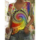 Flower Print Blouse  2XL - 5XL