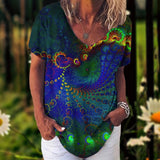 Flower Print Blouse  2XL - 5XL