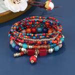 Bohemian Style Multi-Layer Beaded Bracelet