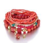Bohemian Style Multi-Layer Beaded Bracelet