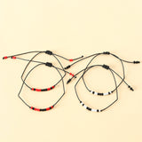 Glass Beads Handmade Beaded Weave Bracelet (Wrist String)