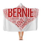 Bernie Heart Classic Adult Hooded Blanket