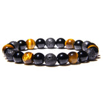 Tiger Eye Beads Charm Bracelet