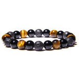 Tiger Eye Beads Charm Bracelet
