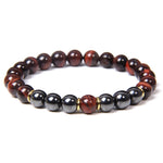 Tiger Eye Beads Charm Bracelet