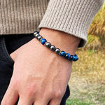 Tiger Eye Beads Charm Bracelet