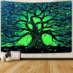 Mushroom Psychedelic Tree Tapestry