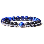 Tiger Eye Beads Charm Bracelet