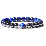 Tiger Eye Beads Charm Bracelet