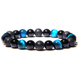 Tiger Eye Beads Charm Bracelet