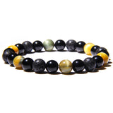 Tiger Eye Beads Charm Bracelet