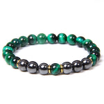 Tiger Eye Beads Charm Bracelet