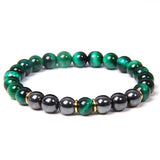 Tiger Eye Beads Charm Bracelet
