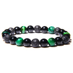 Tiger Eye Beads Charm Bracelet