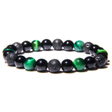 Tiger Eye Beads Charm Bracelet
