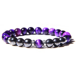 Tiger Eye Beads Charm Bracelet