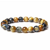Tiger Eye Beads Charm Bracelet