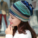 Beanie Hat Knitted Flannel