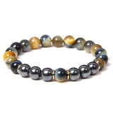 Tiger Eye Beads Charm Bracelet