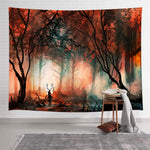 Mushroom Psychedelic Tree Tapestry