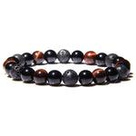 Tiger Eye Beads Charm Bracelet