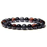 Tiger Eye Beads Charm Bracelet