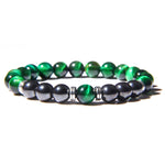 Tiger Eye Beads Charm Bracelet