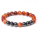 Tiger Eye Beads Charm Bracelet