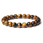 Tiger Eye Beads Charm Bracelet
