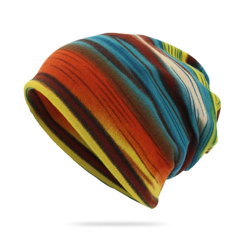 Beanie Hat Knitted Flannel