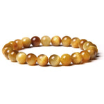 Tiger Eye Beads Charm Bracelet