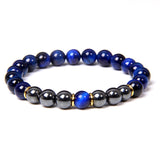 Tiger Eye Beads Charm Bracelet