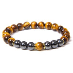 Tiger Eye Beads Charm Bracelet