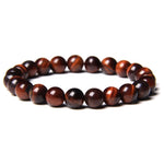 Tiger Eye Beads Charm Bracelet