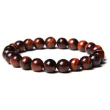 Tiger Eye Beads Charm Bracelet