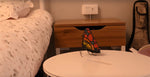 Tiffany Butterfly Stained Glass Candle Holder